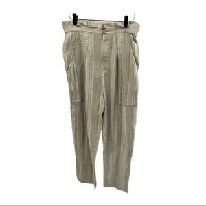 Free People Semi Sweet‎ Cropped Pants Sage Combo Size S NWT